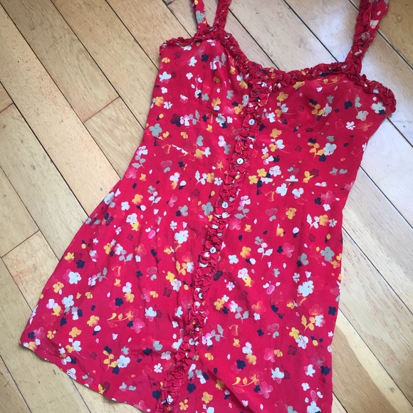BRAND NEW Réalisation Par Julia Dress in Rouge - Picture 2 of 4